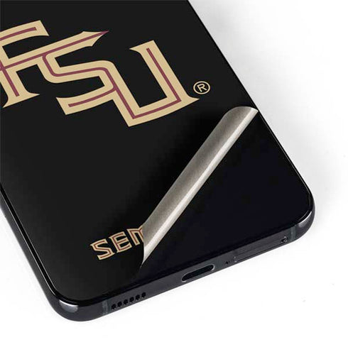 Florida State FSU Seminoles Black Galaxy S22 Plus Skin